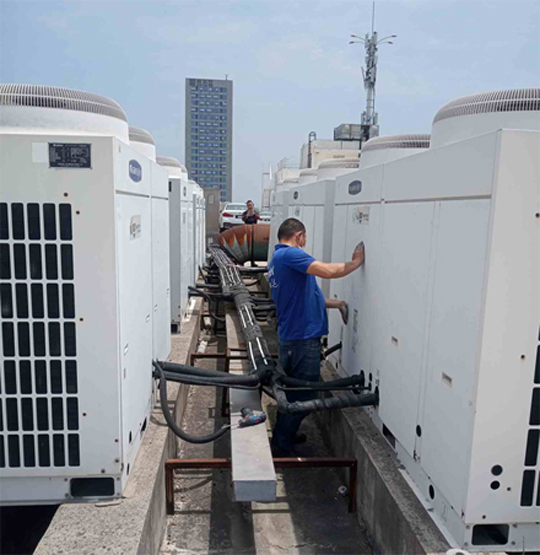 康马中央空调制热和不制冷系统维修方法